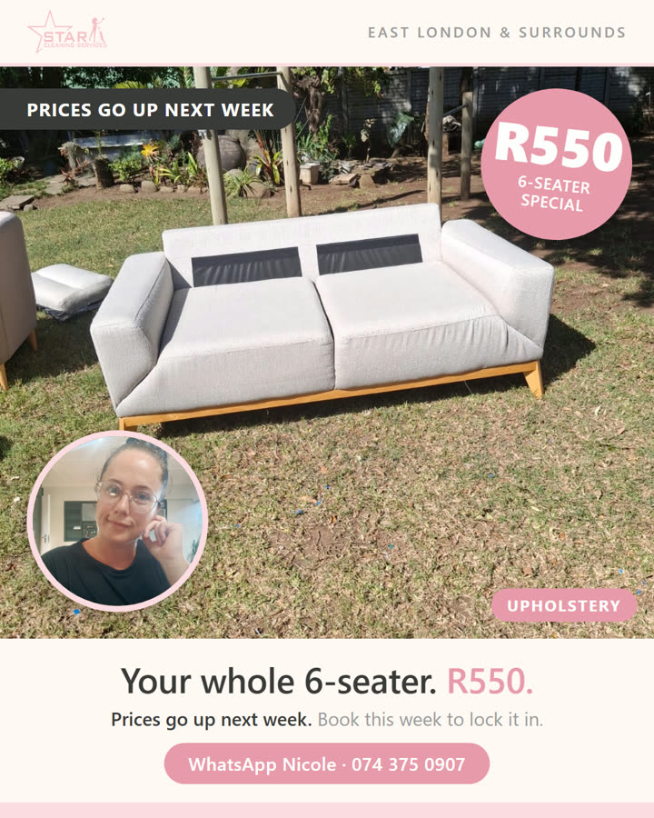 Your whole 6-seater · R550